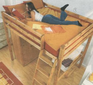 Prior to getting off the bunk bed you must study the correct technique for descending